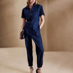 Banana Republic - Denim Jumpsuit M Tall